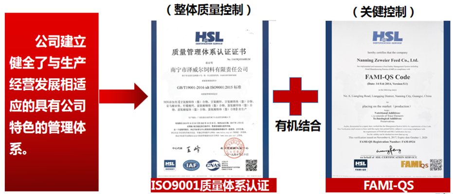 澤威爾質(zhì)量認證體系